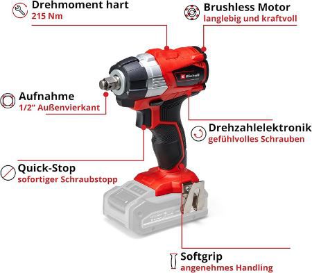 Einhell TP CW 18 Professional Akku Schlagschrauber für 69,99€ (statt 80€)