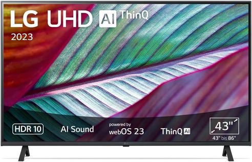 LG 43UR75006LK 43 4K UHD Fernseher mit 60Hz für 299€ (statt 389€)