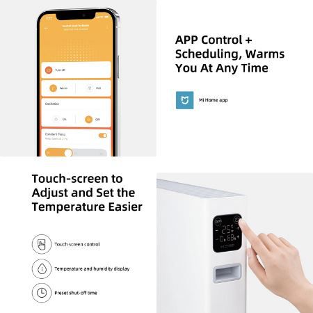 Xiaomi Smartmi 1S Elektrischer Heizkonvektor mit App Funktion für 77,15€ (statt 95€)