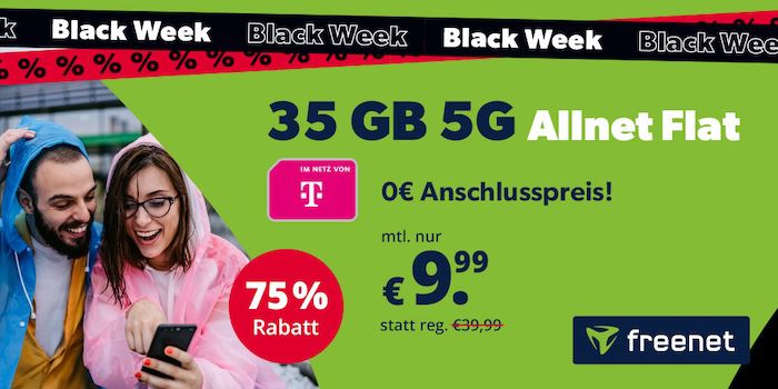 🔥 KNALLER 🧨 Telekom Allnet 35GB 5G nur 9,99€ mtl.