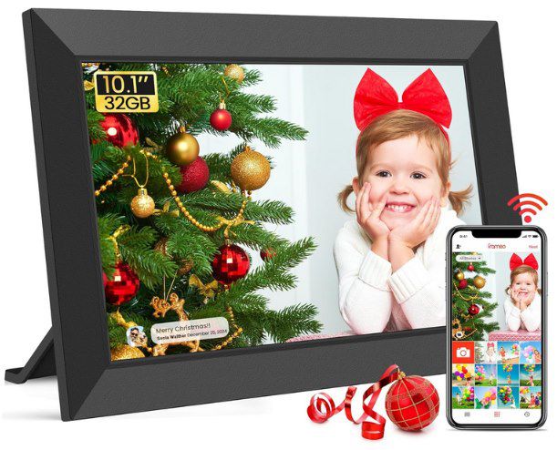 Frameo Digitaler 10,1 Zoll IPS Bilderrahmen (1280x800) mit App für 49,98€ (statt 90€)