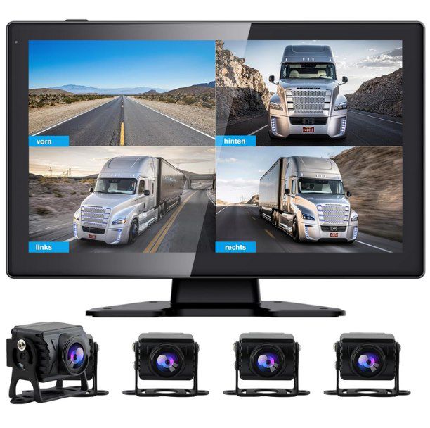 AWESAFE Rückfahrkamera mit 10.1 Zoll Display + 4 Kameras für 103,99€ (statt 160€)