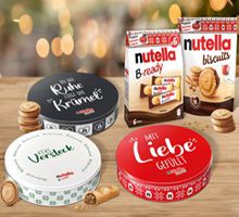 Mit Kauf von nutella biscuits oder nutella B-ready Keksdose kostenlos abfassen