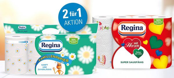 2 Regina Produkte kaufen   für 1 x Geld zurück