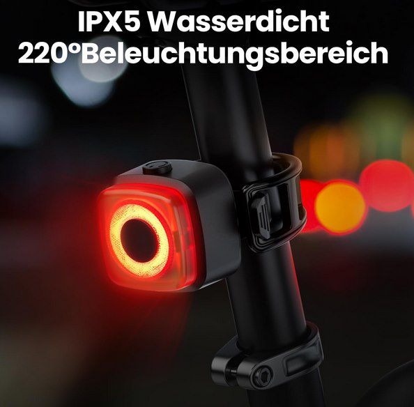 KCCYB LED Fahrradlicht Set mit Rücklicht für 11,99€ (statt 24€)