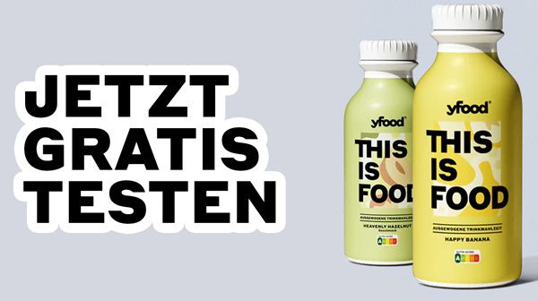 Trinkmahlzeit YFood gratis ausprobieren