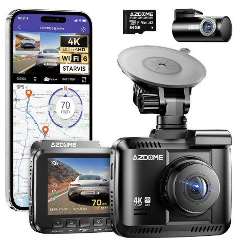 AZDOME GS63H Pro 4K/2,5K GPS WiFi Dashcam für 74,69€ (statt 90€)