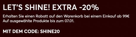 👟 eSchuhe Sale mit 20% Rabatt ab 99€ Mindestbestellwert