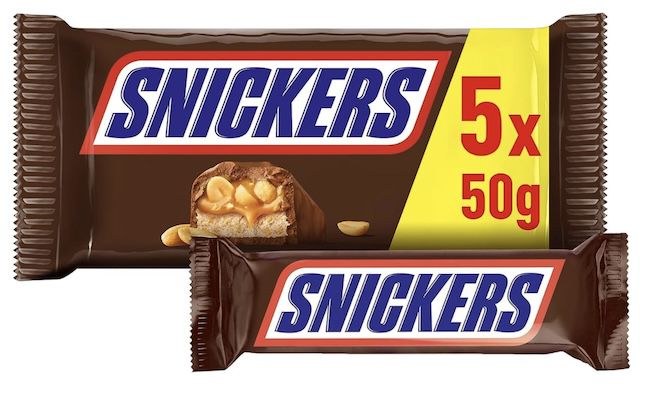 5x 50g Snickers oder Twix Riegel für 1,79€