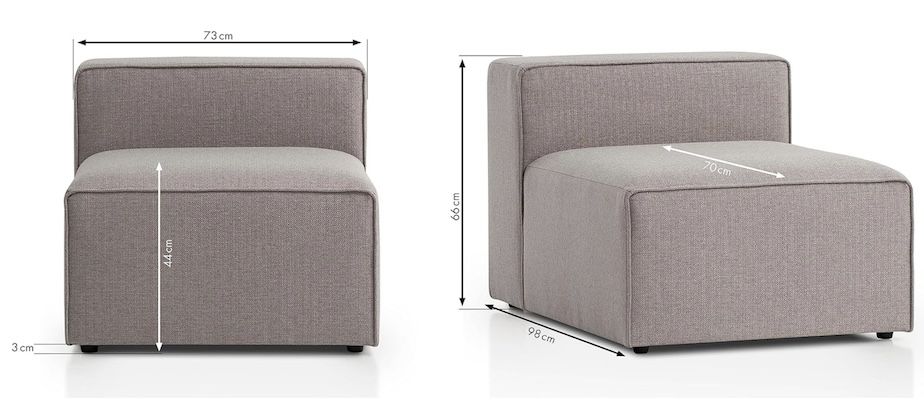 Traumnacht Genua Modular Sofa mit 98x73x66 cm für 253,99€ (statt 300€)