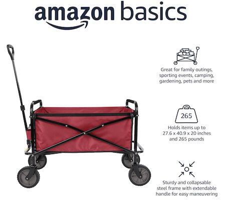 Amazon Basics Zusammenklappbarer Bollerwagen für 65,44€ (statt 85€)