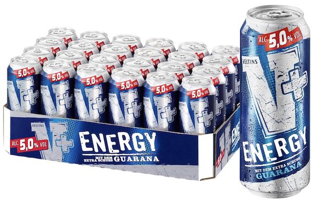 🍺⚡️24x 0,5L V+ Energy Biermischgetränk für 17,76€ (statt 23€)   0,74€ pro Dose