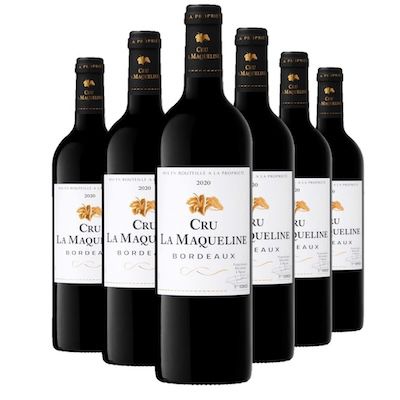 6x 0,75L🍷 Cru La Maqueline   Rotwein für 35,57€ (statt 54€)