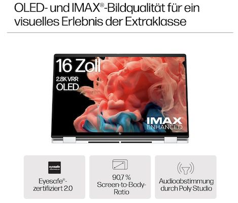 HP Envy x360 2 in 1 Laptop mit 16 GB & 1TB SSD für 1.199€ (statt 1.399€)