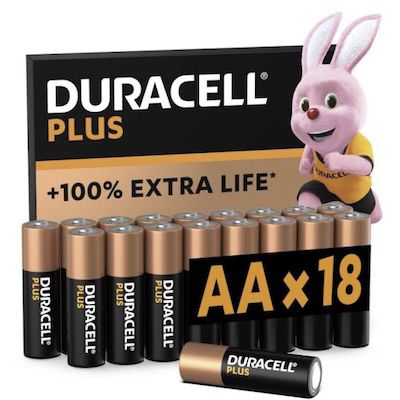 🔋18x Duracell Plus AA Batterien für 15,29€ (statt 20€)