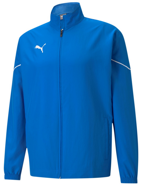 PUMA teamRISE Sideline Jacke in blau für 14,20€ (statt 23€)