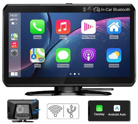 PORMIDO 7 Zoll Display mit Wireless CarPlay & Android Auto für 69,99€ (statt 100€)