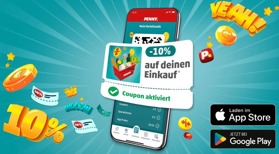 🛒💸 PENNY: 10% Rabatt beim nächsten Einkauf