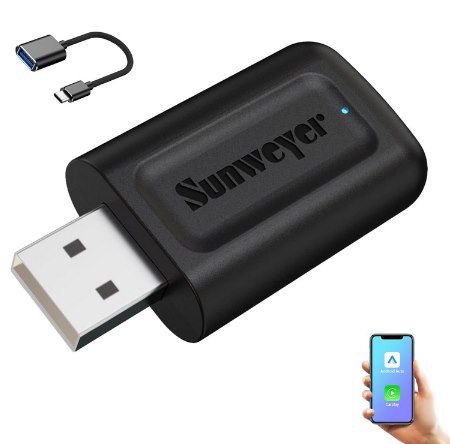 Sunweyer Wireless CarPlay & Android Auto Dongle für 25,99€ (statt 50€)