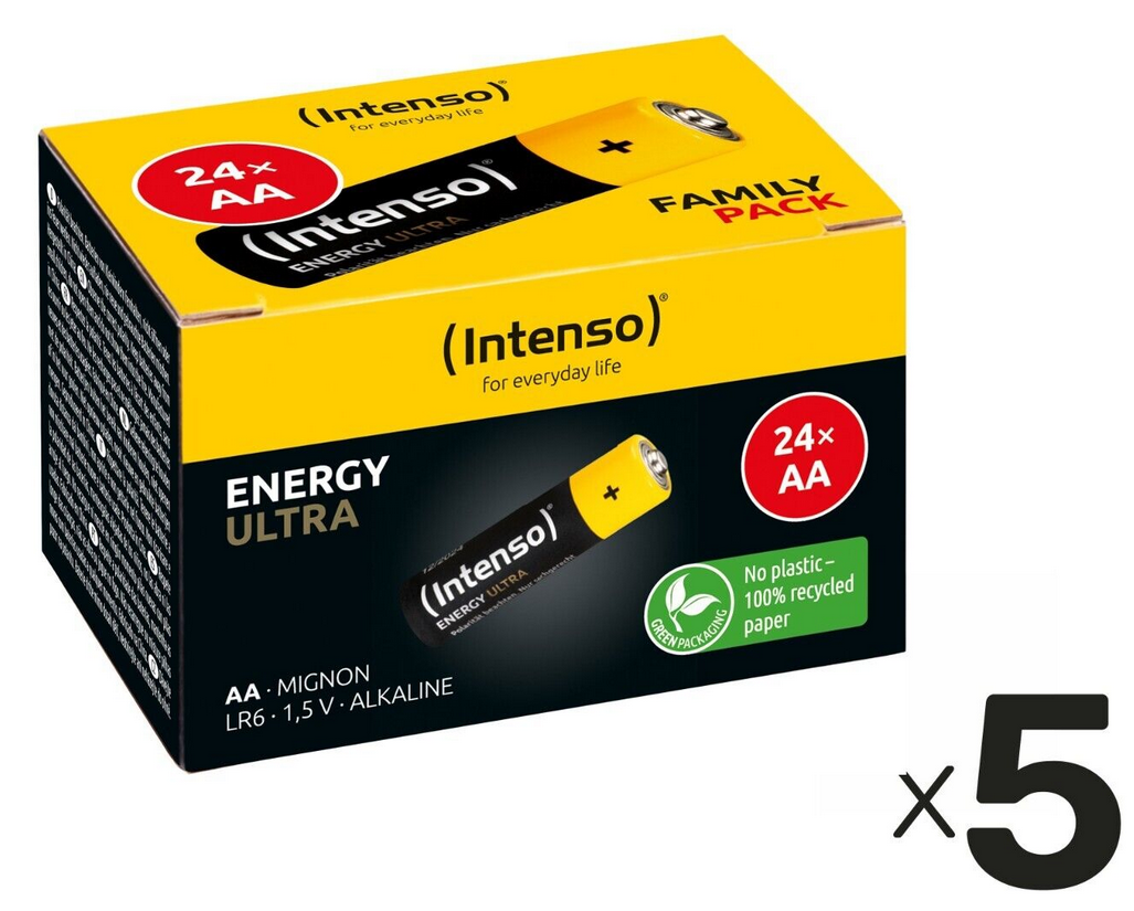 120er Pack Intenso Energy Ultra AA Batterien für 19,99€ (statt 33€)