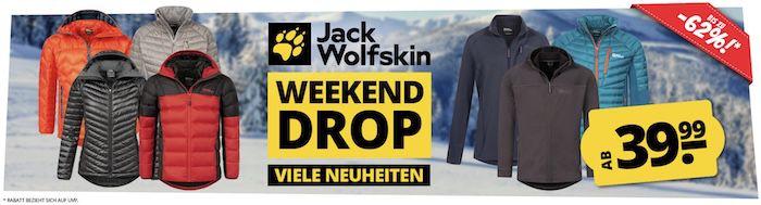 SportSpar: Jack Wolfskin Sale bis  62%   z.B. Nebelhorn Daunenjacke 134,99€ (statt 180€)