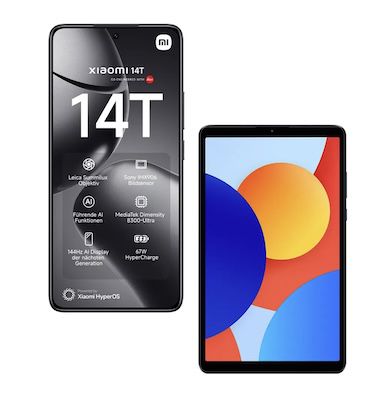 BÄM 🤯 Xiaomi 14T + Redmi Tablet für 149€ + Telekom Allnet 8GB für 9,99€ mtl.