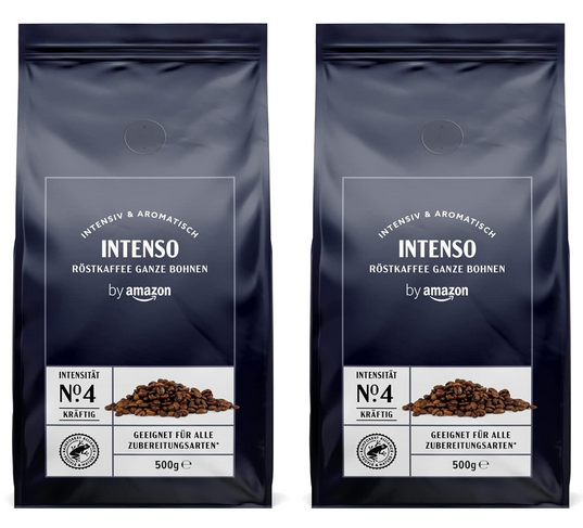 by Amazon Caffè Intenso 1kg Kaffeebohnen für 7,68€ (statt 10€)