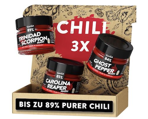 🌶️ TIMBER TASTE Premium Chili Sauce Geschenkset für 15,47€ (statt 24€)