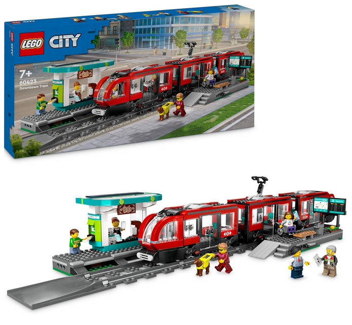 LEGO City 60423 Straßenbahn mit Haltestelle für 47,99€ (statt 62€)