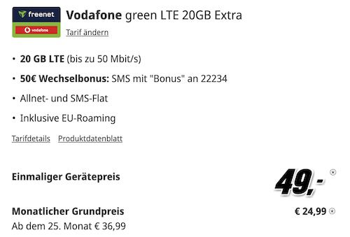 📱 Samsung Galaxy S24 FE für 49€ + Vodafone Allnet 20GB für 24,99€ mtl + 50€ Bonus