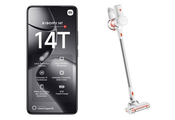 Über 120€ Gewinn 🤯🔥 Xiaomi 14T + Akku Staubsauger + o2 Allnet 5G 17GB für 9,99€ mtl.