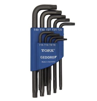 GEDORE Winkelschraubendreher Satz Torx T9-T40 im Halter für 9,99€ (statt 20€)