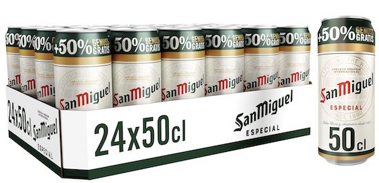 🍻 24x San Miguel Especial Bier je 0,5l für 16€ (statt 22€)   0,67€ pro Dose