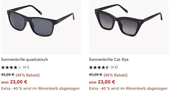 😎 Fossil Sonnenbrillen ab 13,80€ (statt 39€)