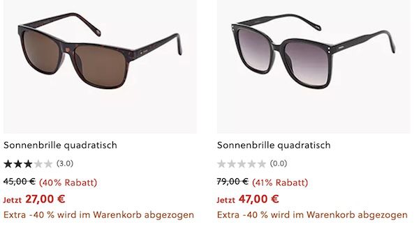 😎 Fossil Sonnenbrillen ab 13,80€ (statt 39€)