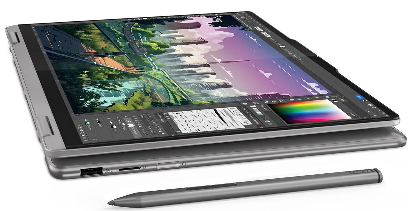 Lenovo Yoga 7 14AHP9 Convertible 14 Ryzen5 16/512GB für 879€ (statt 1.007€)