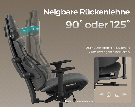 SONGMICS OBG067 Gaming  u. Bürostuhl Wipp Funktion für 149,95€ (statt 200€)