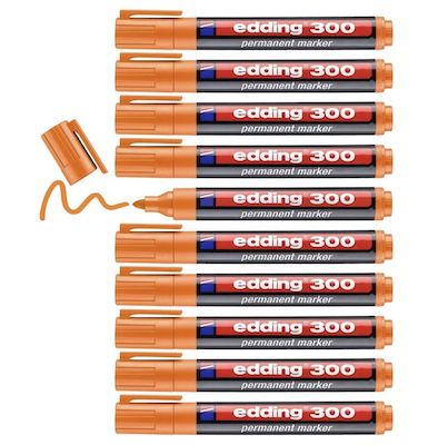 🟠 10x edding 300 Permanentmarker in Orange Rundspitze 1,5-3 mm für 5,24€ (statt 10€)