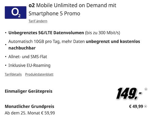 📱 Samsung Galaxy S24 Ultra für 149€ + o2 Allnet mit unlimited 5G/LTE für 49,99€ mtl.