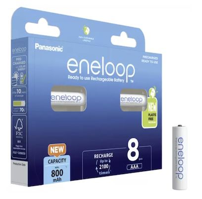 🔋 8er Pack Panasonic eneloop AAA Micro Akkus mit je 800mAh für 15,12€ (statt 20€)