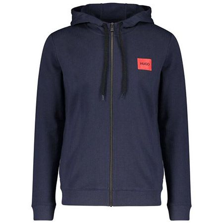 HUGO Daple Sweatjacke in Marine für 72,94€ (statt 113€)