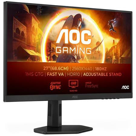 🖥️ AOC Q27G4XD 27″ QHD-Monitor mit 180 Hz, 1 ms GTG für 199€ (statt 220€)