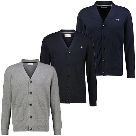 GANT Classic Cotton V-Cardigan in 3 Farben für je 81,39€ (statt 108€)