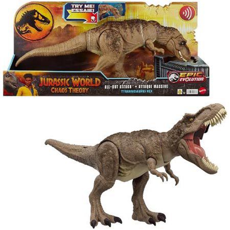 🦖 Mattel HXF54 Jurassic World: All Out Attack Tyrannosaurus Rex für 36,99€ (statt 49€)