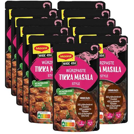 🍲 11er Pack Maggi Food Travel Würzpaste für Tikka Masala Style ab 7,83€ (statt 12€)