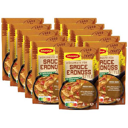 🥜 11er Pack Maggi Food Travel Würzpaste Erdnuss Asian Style ab 7,58€ (statt 13€)