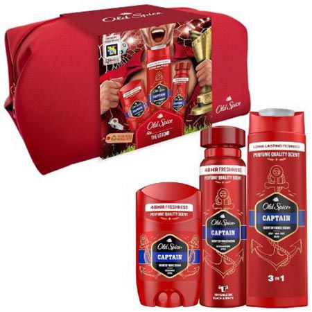 Old Spice Fußball Kulturbeutel Geschenkset mit Deo, Spray & Duschgel ab 8,39€ (statt 13€)