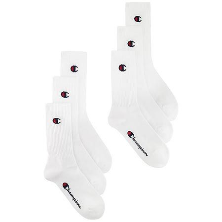 🧦 6er Pack Champion Unisex Basic Socken in Weiß oder Schwarz für 11,86€ (statt 22€)