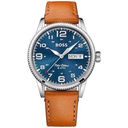 ⌚ BOSS Pilot Analog Quarzuhr mit Lederarmband für 123,99€ (statt 200€)