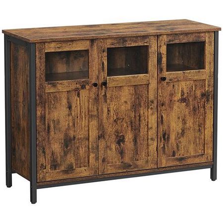 VASAGLE Vintage Sideboard mit 3 Türen für 75,99€ (statt 101€)